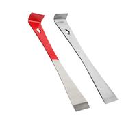 2 Pcs Small Pry Bar, Crow Bar, Crowbar, Stainless Steel Pry Bar Scraper Set, Woodworker's Multi-Purpose Magic Tool, Metal Flat Bar Crow Bar Pocket Pry Bar, for Pull, Pry and Scrape