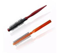 2 Pcs Small Round Hair Brush, Small Round Brush for Blow Drying, for Wet Hair, Bangs, Beard Men's Short & Long Hair