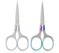 2 Pcs Small Sewing Scissors, Sharp Embroidery and Crafting Scissors, Vintage Handicrafts Scissor, Crochet Accessories Yarn Fabric Scissor for Craft Thread Cross Stitch Sewing Artwork
