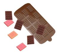 2 Pcs Small Silicone Chocolate Bar Mould, Mini Chocolate Bar Moulds, Candy Chocolate Making Mold, 12-Cavity Small Break Apart Chocolate Molds Non-Stick Reusable DIY Baking Molds Candy Bar Moulds