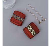 2 pcs Small Wood Box Pill Organizer Travel Container Decorative Keepsake Case Cute Hidden Safe Storage Solution for Jewelry Medication Daily Use Natural Hardwood Mini Decorative Box