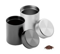 2 Pcs Smell Proof Container Weed,Multipurpose Stash Jar,Coffee Storage Containers,Air Tight Coffee Container,Small Airtight Aluminium Metal Sealing Jars,Lids Canisters for Tea/Herb/Sugar/Spices(60ml)