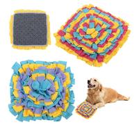 2 Pcs Snuffle Mat for Dogs, Washable Dog Snuffle Mat Reusable Interactive Feeding Game Wide Uses Puppy Slow Feeding Mats 35x35cm Food Sniffing Feedings Mats for Small Medium Dogs and Puppies