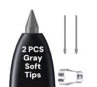 2 PCS Soft OEM S25 Ultra S Pen Tips/Nibs Compatible with Galaxy S25 Ultra Replacement Tips/Nibs Soft (Gray)