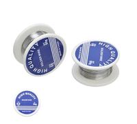 2 Pcs Solder Wire, Solder Wire with Flux, Soldering Wire, 0.8mm Tin Content 63% Solder Wire with Rosin Core for Electronic Electrical Soldering Components Repair and DIY. (40g)