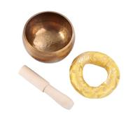 2 Pcs Sound Bowl To Heal Gaskets Tibetan Singing Bowl Buddhist Singing Bowl Japanese Singing Bowl Healing Meditation Bowl Zen Bowl Meditation Singing Bowl Yoga Wooden Bronze Chime