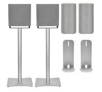 2 Pcs Speaker Stands for Sony BRAVIA Theater Quad 16-Speaker, for Sony HT-A9 Speaker, for Sony SA-RS5 Wireless Rear Speakers, Aluminum AlloyThickened and Stable, Hidden Wire Trough (Stand only)