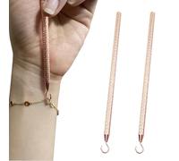 2 Pcs Speedy Bracle Helper - Jewellery Accessory Designed Specifically for Bracelets, Necklaces and Watches，Operate Effortlessly One Hand，This Accessory is Ideal for Daily Use and Travel (Rose Gold)