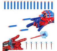 2 Pcs Spider Web Shooter Kids Age 3-14, Spiderm Gloves Launcher, Spider Toys for Boys Age 4 5 6 7 8 Spider Toys for Kids for 5+ Year Old Boys and Girls Costume Cosplay Gift