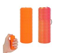 2 Pcs Spiky Grippie Stim Keychains, Openable Spiky Roller Keychain with Storage Pain Stim Fidget Sensory Toys for Anxiety Relief & Focus for Friends Colleagues Novel Gifts