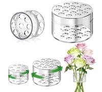 2 pcs Spiral Ikebana Stem Holder,Spiral Stem Holder for Flowers and Plant,Ikebana Stem Holder for Flowers,Spiral DIY Bouquet Twister for Flower Arrangement, Floral Arranging Holder for Vase,Clear,S,L