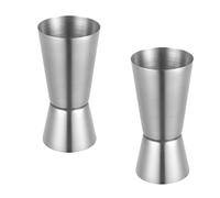 2 Pcs Spirit Measures, Jigger, Alcohol Measures for Spirits, Spirit Measures 25ml 50ml, Stainless Steel Shot Measures, for Spirits Cocktail Quantity Whiskey Measuring Cup