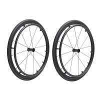 2 Pcs Sports Wheelchairs Rear Wheels, 24-inch Replacement Wheels, 24 × 1 Pneumatic Tires, Aluminum Rims