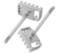 2 Pcs Square Hole Cutter for Electrical Box, Heavy Duty Metal Slot Punch Tool for Brick & Concrete, Electrician Wall Chisel Switch Box Installation