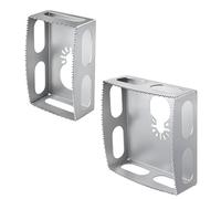 2 Pcs Square Slot Cutter Compatible for Dewalt 20V & Milwukee M18 Oscillating Multi-Tool to Cut-in Single Gang Wall Boxes,Outlet Cutter for Drywall,Efficient Carving Tool,Rectangle + Square