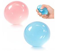2 Pcs Squishy Coconut Oil Stress Ball, Coconut Oil Squishy Sensory Tool, Anxiety Relief and Focus Aid, Coconut Oil Ball for Office and Classroom