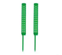 2 Pcs Stackable Plant Support Poles With Translucent Hollow Structure Designed For Climbing Tropical Houseplants And Trailing Greens(green)