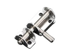 2 Pcs Stainless Steel Door Latch Gate Safety Lock Toilet Sliding Bolts Hardware Mechanism Hasp for Door(Color B)