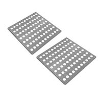 2 PCS Stainless Steel Drain Covers 15x15cm Rustproof Swirl Drain Covers Outdoor & Indoor Durable Mesh Drainage Covers Suitable as Shower Drain Cover Garden Leaf Guard Rustproof Metal Square
