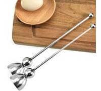 2 PCS Stainless Steel Eggshell Cutter - Egg Opener & Remover Tool for Raw & Hard Boiled Eggs - High Temperature Resistant