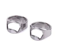 2 Pcs Stainless Steel Finger Ring Beer Bottle Opener Durability