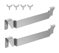 2 Pcs Stainless Steel Griddle Spatula Holder, 6.37Inch Portable Convenient Griddle Accessories Tool Holder, Practical Flat Top Grill Accessories for Outdoor BBQ Parties Camping