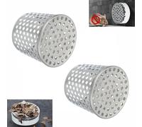 2 PCS Stainless Steel Gutter Guard, 83mm Downpipe Leaf Filter Strainer, 304 Rustproof Metal Balloon, Stops Rats Birds & Debris, Heavy Duty Roof Drainage Protection