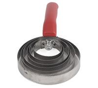 2 Pcs Stainless Steel Horse Brushes for Shedding, 6 Rings Curry Comb Horse Brush Scraper with Soft Touch Grip