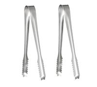 2 Pcs Stainless Steel Ice Tongs,Silver Polished Stainless Steel,for Food Sweets Bread Cake Kitchen Wedding Party Bar Bucket,15CM