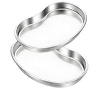 2 Pcs Stainless Steel Kidney Tray, Reusable Large Curved Instrument Tray for Tattoo Instrument Supplies, Dentistry