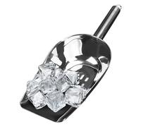 2 Pcs Stainless Steel Kitchen Ice Scoop for Bar and Rice Tea Candy | Lightweight Multifunctional Silver Utensil, Easy to Store, Food Filtering Use, Suitable for Kitchen and Bar