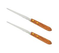 2 Pcs Stainless Steel Letter Openers Envelope Opener Knife Envelope Slitter with Wooden Handle