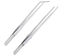 2 Pcs Stainless Steel Long Tweezers 27cm / 10.6 inch Craft Tweezers-Reptile Feeding Tongs for Fish Tank Plants Aquascape-Tools, Garden Work, Cooking, Industrial Work, Laboratory Use