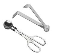 2 Pcs Stainless Steel Meatball Maker Meat Baller Tongs Peeling Machine Tongs Meatball Pill Maker Round Rice Ball Maker for Household Peeler