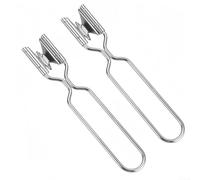 2 Pcs Stainless Steel Pineapple Eye Remover Peeler with Serrated Edges for Efficient and Smooth Pineapple Fruit Preparation in Kitchen