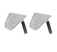 2 PCS Stainless Steel Popcorn Scoop, Ergonomic Fries Scooper with Holes