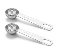 2 PCS Stainless Steel Tablespoon Measuring Spoon, Metal 1/2 Tbsp(1.5 TSP | 7.5 ML | 7.5 CC| 1/4 Oz) Measuring Spoons, Tablespoon Scoop for Kitchen Cooking Spoon(Silver)