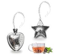 2 PCS Stainless Steel Tea Infuser Balls with Chain Hook - 304 Food-Grade Mesh Tea Strainer for Loose Leaf Tea, Mugs, Teapots & Spices | Durable for Mess-Free Brewing