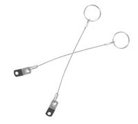 2 Pcs Stainless Steel Tongue Stop Pin with Safety Lanyard for Boats | Marine Hardware, Silver Finish, for Cargo Ships and Fishing Boats, Easy Installation, Quick-release Pin