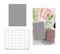 2 PCS Stamping Foams with 1 Stamping Block Set Scrapbooking Reusable Moldable Foam Blocks DIY Scrapbooking Tool Craft Embossing Cardmaking Template Soft Stamping Foam Heat Stamp Handmade Gift Card