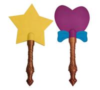 2 Pcs Star Magic Wandss Contactless Payment Card Holder, 3D Printed Wand Taps To Pay Credits Card Holder Wands Payment Cards, Magic Stars Shape Protector Storage Rod For Kids Teens Adults Cosplay