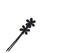 2 Pcs Star Rhinestone Flower Hair Clip Magic Bun Curler Styling Twist Maker Tools Dount Accessories Women Braider(Gold)