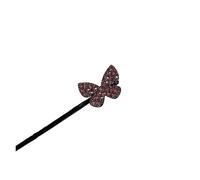 2 Pcs Star Rhinestone Flower Hair Clip Magic Bun Curler Styling Twist Maker Tools Dount Accessories Women Braider(Orange)