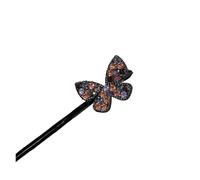 2 Pcs Star Rhinestone Flower Hair Clip Magic Bun Curler Styling Twist Maker Tools Dount Accessories Women Braider(White)