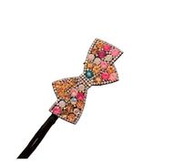 2 Pcs Star Rhinestone Flower Hair Clip Magic Bun Curler Styling Twist Maker Tools Dount Accessories Women Braider(Silver)