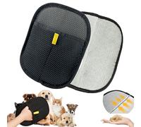 2 PCS Static Removal Pet Hair Gloves, Cat Grooming Glove Bidirectional Reusable Pet Hair Removal Glove for Cat Dog Deshedding & Grooming (Classic)