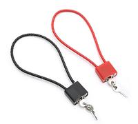 2 Pcs Steel Rope Padlocks with Same Keys, Padlock Long Shackle Outdoor, Padlock Flexible Cable for Suitcase Gate Bicycle Gym Locker