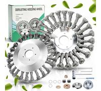 2 PCS Steel Wire Strimmer Head for Garden Lawn Mower: 8-Inch + 6-Inch