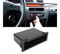2 Pcs Stereo Radio Storage Box Inner Organizer, Easy Installation, Large Storage Space for MAZDA, ABS Material, Black