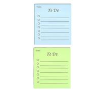 2 Pcs Sticky Notes Self Stick Notes Stickers Tear Off Design Desk Planner Premium Materials for Efficient Planning Sheets School College and University Revision